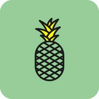 diseño de icono de vector de piña