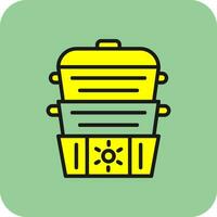 Steamer Vector Icon Design