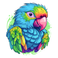 Beautiful Parrot Clipart - Generative Ai png