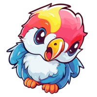 Beautiful Parrot Clipart - Generative Ai png