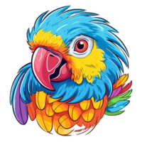 Beautiful Parrot Clipart - Generative Ai png