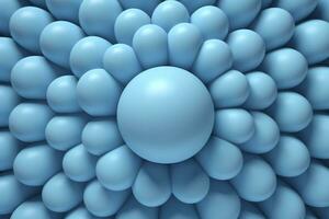 3d background of blue balls. photo