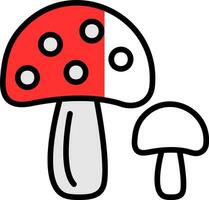 Mushroom Vector Icon Design