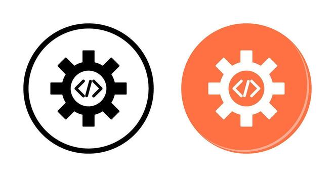 Unique Code Optimization Vector Icon
