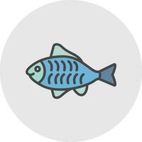 diseño de icono de vector de pescado