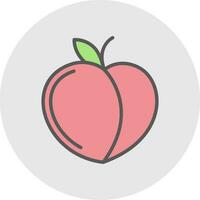 Peach Vector Icon Design