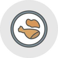 Chicken Vector Icon Design