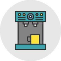 diseño de icono de vector de máquina de café