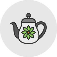 Teapot Vector Icon Design