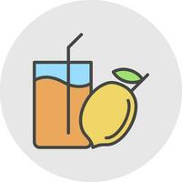 Lemon Juice Vector Icon Design