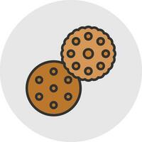 Biscuit Vector Icon Design