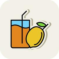 Lemon Juice Vector Icon Design