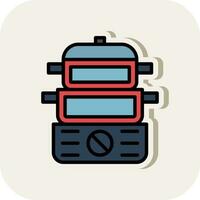 Steamer Vector Icon Design