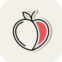 Peach Vector Icon Design