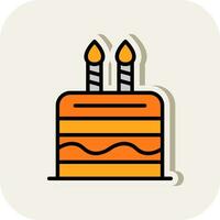 Cake Vector Icon Design