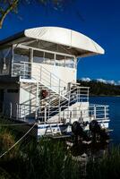 Sochagota artificial lake built in 1956 to provide tourism potential for the municipality of Paipa, in the department of Boyaca, northeastern Colombia. photo