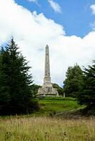 Obelisk built in honor of the heroes of the freedom of Colombia located near the Boyaca Bridge. photo