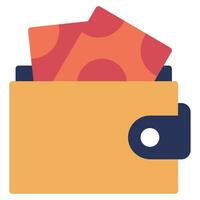 billetera icono para uiux, web, aplicación, infografía, etc vector