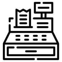 Cash Register Icon for uiux, web, app, infographic, etc vector