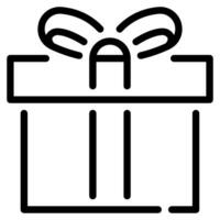 regalo icono para uiux, web, aplicación, infografía, etc vector