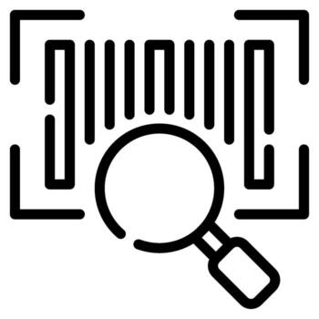 Barcode Icon for uiux, web, app, infographic, etc vector