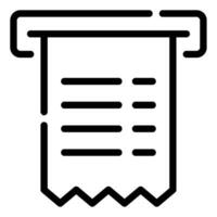 Shopping Receipt Icon for uiux, web, app, infographic, etc vector