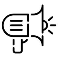 Megaphone Icon for uiux, web, app, infographic, etc vector