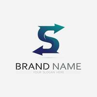 Business corporate S letter logo vector