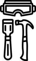 Virtual Sculpting Tool Vector Icon Design