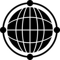 Virtual World Globe Vector Icon Design