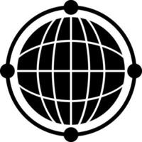 Virtual World Globe Vector Icon Design