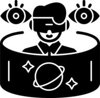 VR Astronomy Tour Vector Icon Design