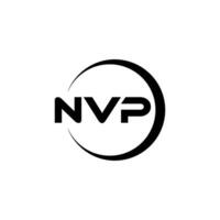 nvp letra logo diseño, inspiración para un único identidad. moderno elegancia y creativo diseño. filigrana tu éxito con el sorprendentes esta logo. vector