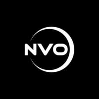 NVO Letter Logo Design, Inspiration for a Unique Identity. Modern Elegance and Creative Design. Watermark Your Success with the Striking this Logo. vector