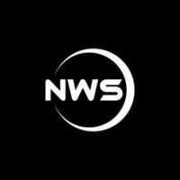 NWS Letter Logo Design, Inspiration for a Unique Identity. Modern Elegance and Creative Design. Watermark Your Success with the Striking this Logo. vector