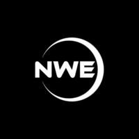 NWE Letter Logo Design, Inspiration for a Unique Identity. Modern Elegance and Creative Design. Watermark Your Success with the Striking this Logo. vector