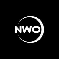 nwo letra logo diseño, inspiración para un único identidad. moderno elegancia y creativo diseño. filigrana tu éxito con el sorprendentes esta logo. vector