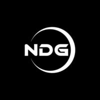 NDG Letter Logo Design, Inspiration for a Unique Identity. Modern Elegance and Creative Design. Watermark Your Success with the Striking this Logo. vector