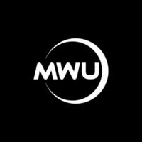 MWU Letter Logo Design, Inspiration for a Unique Identity. Modern Elegance and Creative Design. Watermark Your Success with the Striking this Logo. vector