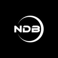 NDB Letter Logo Design, Inspiration for a Unique Identity. Modern Elegance and Creative Design. Watermark Your Success with the Striking this Logo. vector