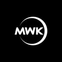 MWK Letter Logo Design, Inspiration for a Unique Identity. Modern Elegance and Creative Design. Watermark Your Success with the Striking this Logo. vector