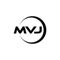 mvj letra logo diseño, inspiración para un único identidad. moderno elegancia y creativo diseño. filigrana tu éxito con el sorprendentes esta logo. vector