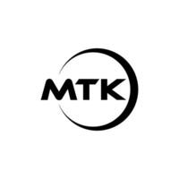 MTK Letter Logo Design, Inspiration for a Unique Identity. Modern Elegance and Creative Design. Watermark Your Success with the Striking this Logo. vector