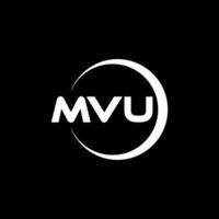 mvu letra logo diseño, inspiración para un único identidad. moderno elegancia y creativo diseño. filigrana tu éxito con el sorprendentes esta logo. vector