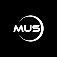 MUS Letter Logo Design, Inspiration for a Unique Identity. Modern Elegance and Creative Design. Watermark Your Success with the Striking this Logo. vector