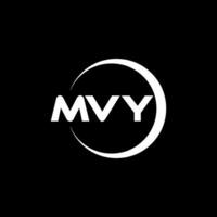 MVY Letter Logo Design, Inspiration for a Unique Identity. Modern Elegance and Creative Design. Watermark Your Success with the Striking this Logo. vector