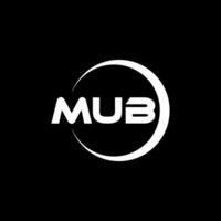 MUB Letter Logo Design, Inspiration for a Unique Identity. Modern Elegance and Creative Design. Watermark Your Success with the Striking this Logo. vector