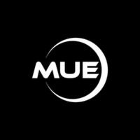 MUE Letter Logo Design, Inspiration for a Unique Identity. Modern Elegance and Creative Design. Watermark Your Success with the Striking this Logo. vector