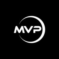 mvp letra logo diseño, inspiración para un único identidad. moderno elegancia y creativo diseño. filigrana tu éxito con el sorprendentes esta logo. vector