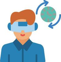 Time Travel Simulation Vector Icon Design